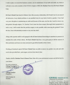 TESTIMONIAL  CHIRAG VARIYA